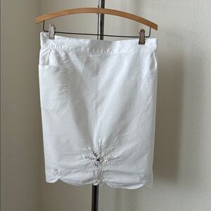 Battenburg White Lace Cotton Apron Cottagecore Prairie Core